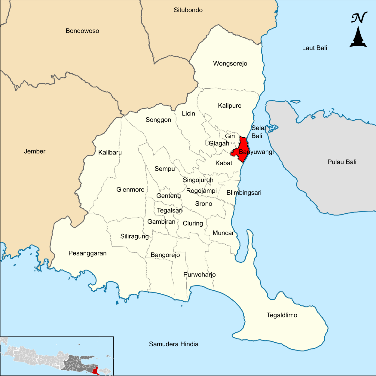 Lanskap geografis Kabupaten Banyuwangi